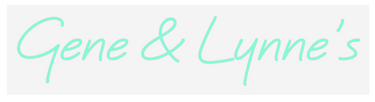 US Custom Neon: Gene &amp; Lynne&