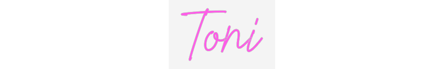 Aangepast neon: toni