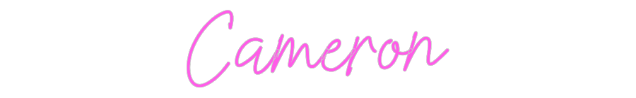 Aangepast neon: Cameron