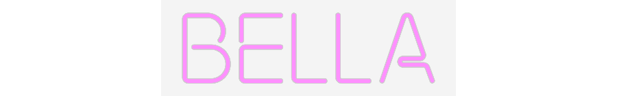 Aangepast neon: Bella