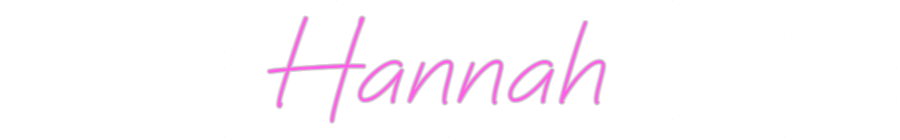 Aangepast neon: Hannah