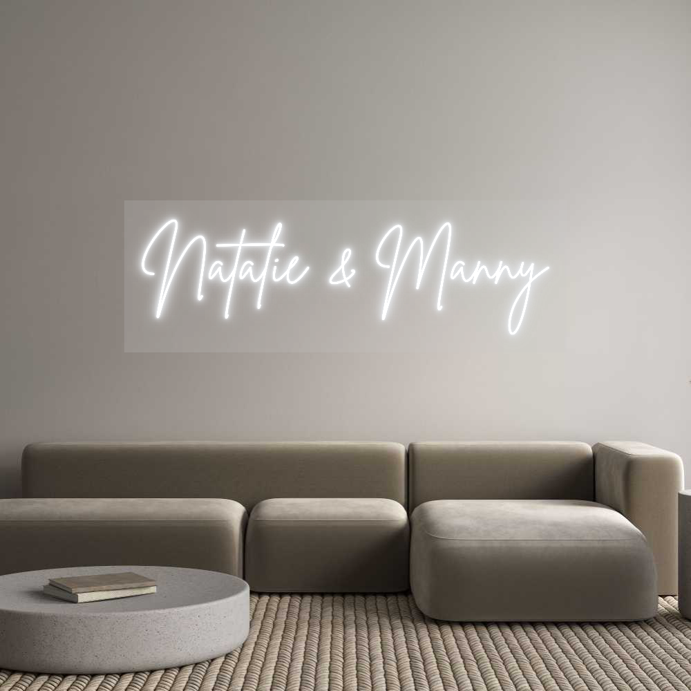 Custom Neon: Natalie &amp; Manny