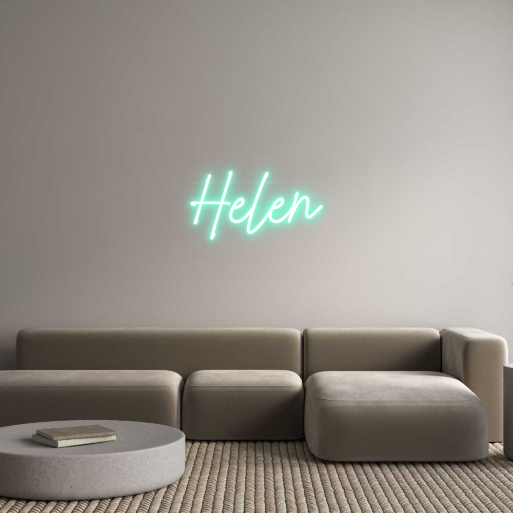 Aangepast neon: Helen