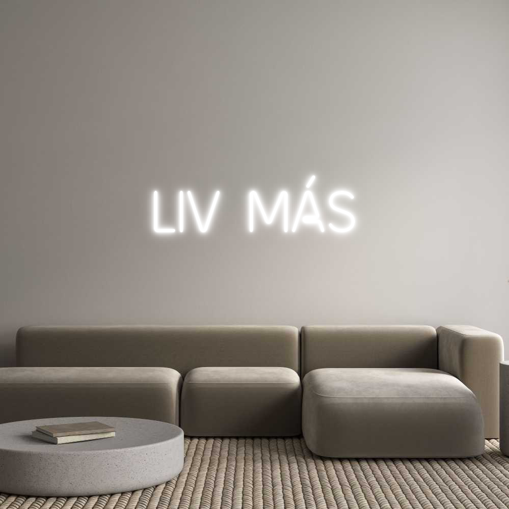 Aangepast neon: Liv Más