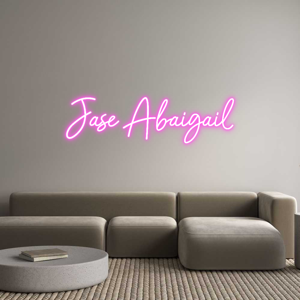 Aangepast neon: Jase Abaigail