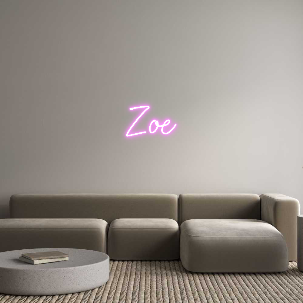 Aangepast neon: Zoe