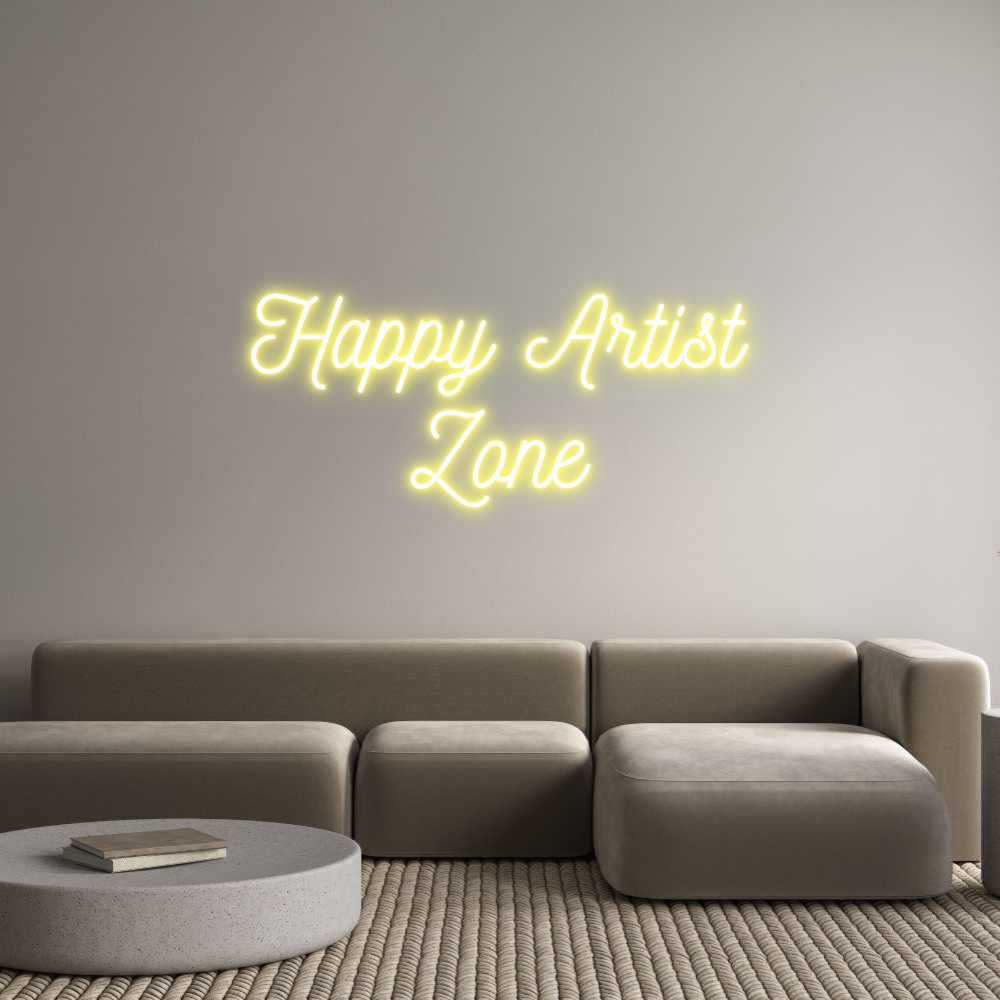 Custom Neon: Happy Artist
...