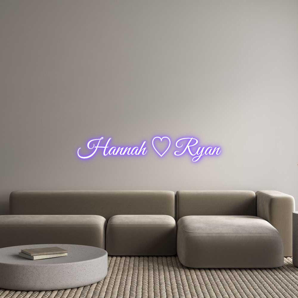 US Custom Neon: Hannah ♡ Ryan