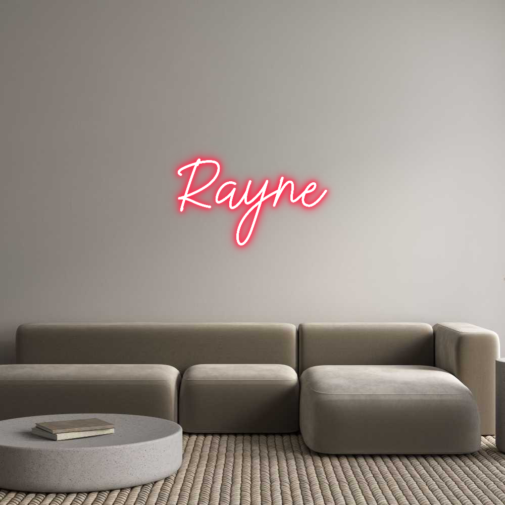 Aangepast neon: Rayne