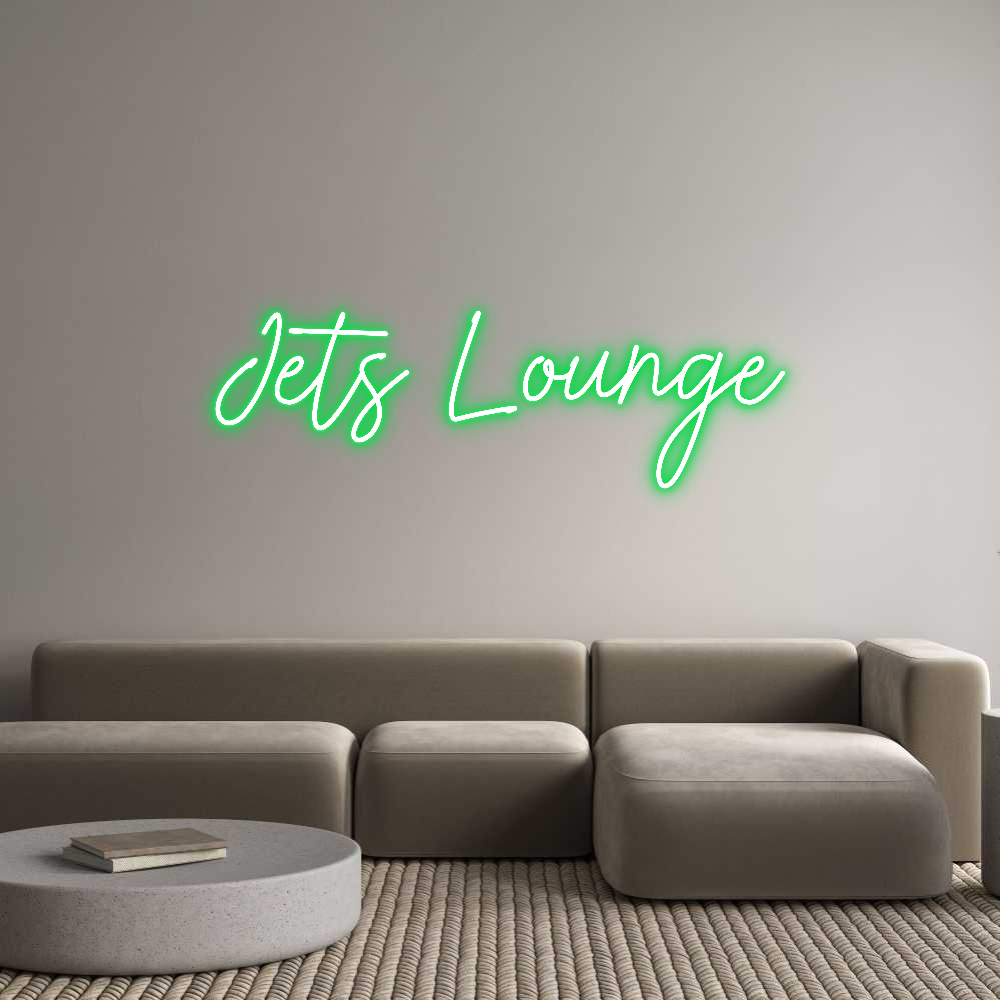 Custom Neon: Jets Lounge