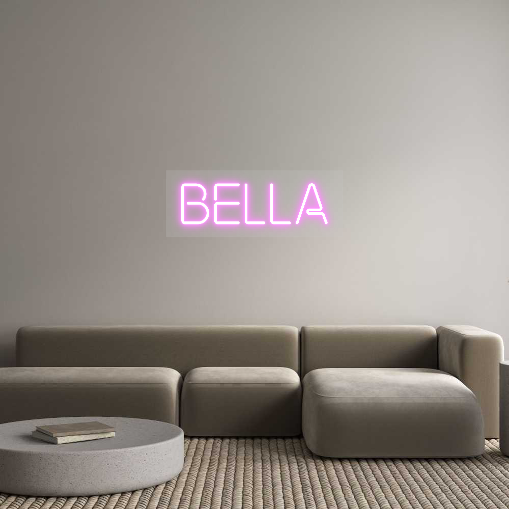 Aangepast neon: Bella