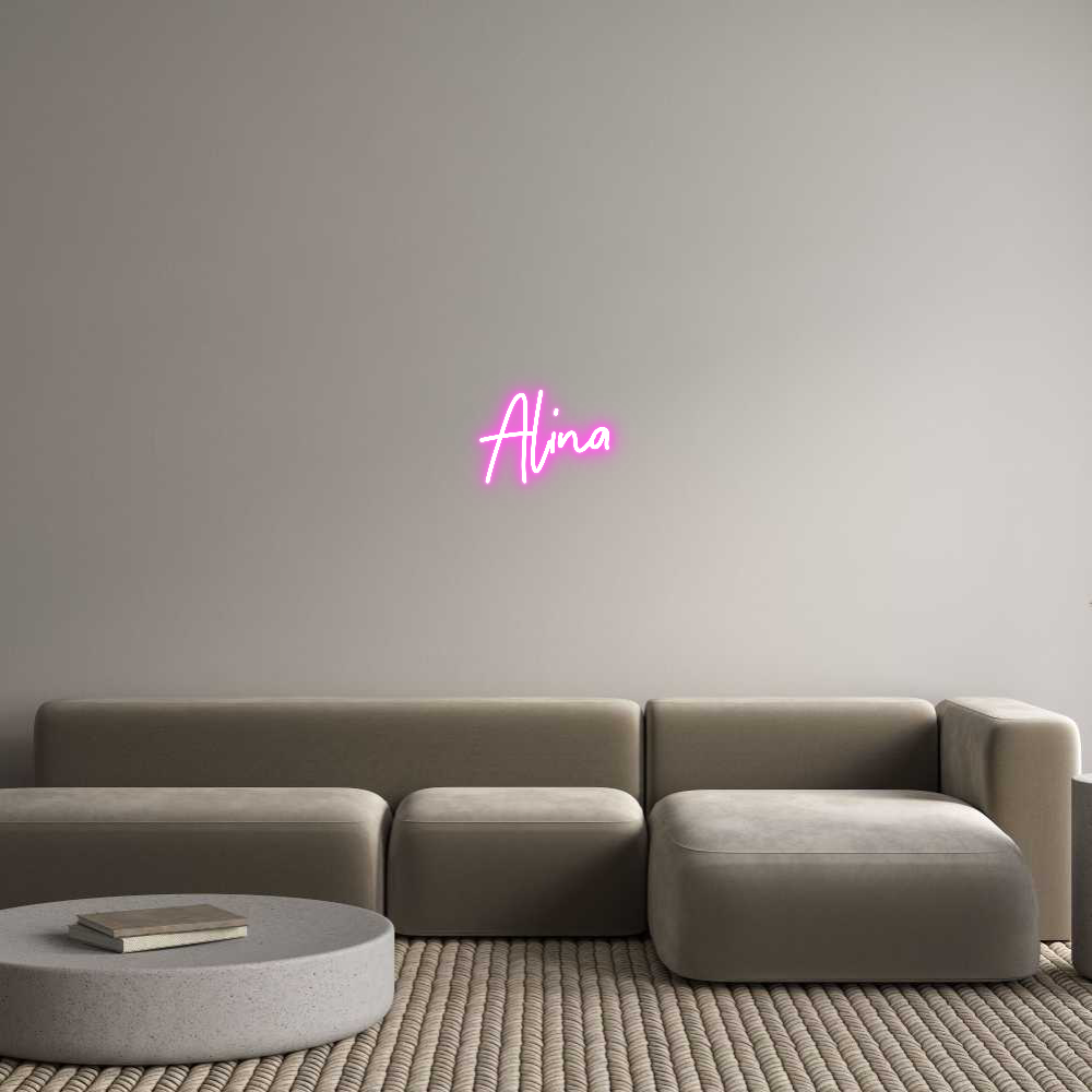 Aangepast neon: Alina