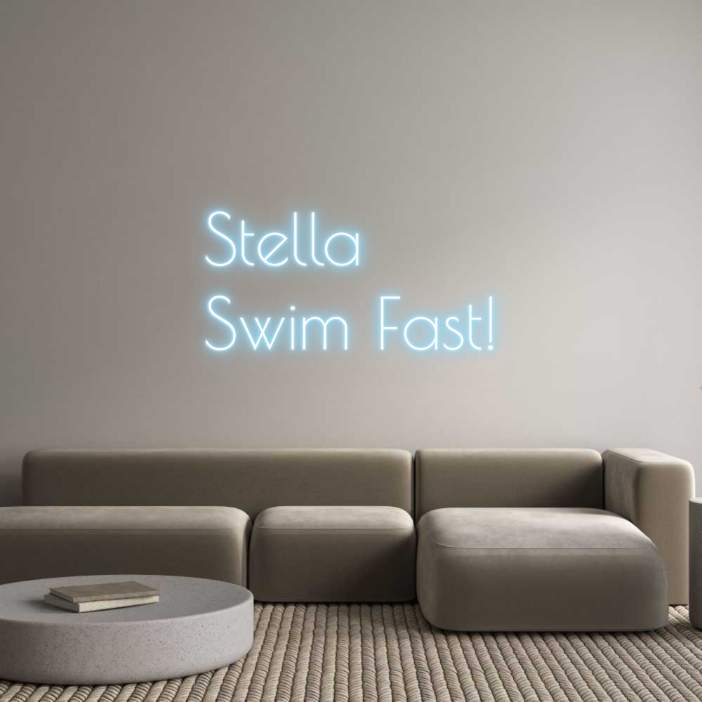 Aangepast neon: Stella 
Zwemmen ...