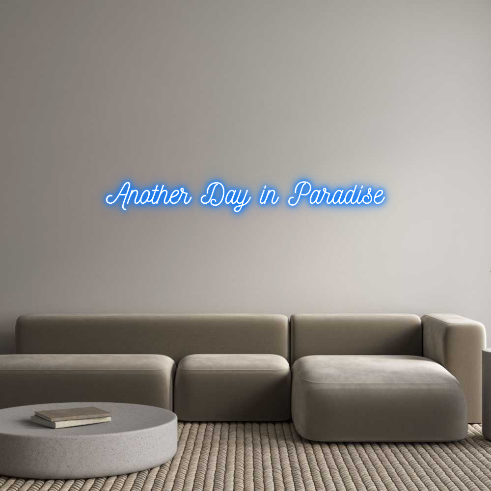 Custom neon: een andere dag ik ...