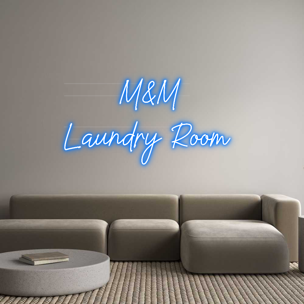 Aangepast neon: M&amp;M  
L ...