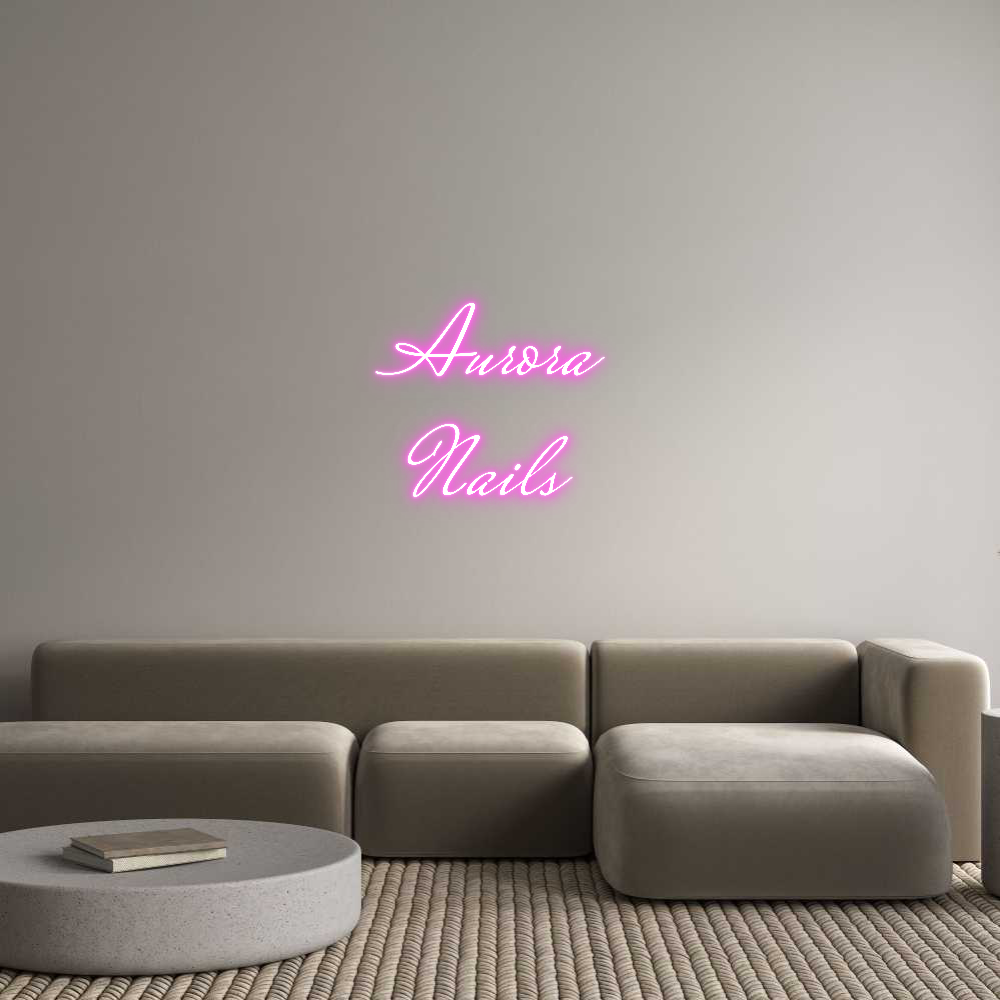 Custom Neon: Aurora 
Nails