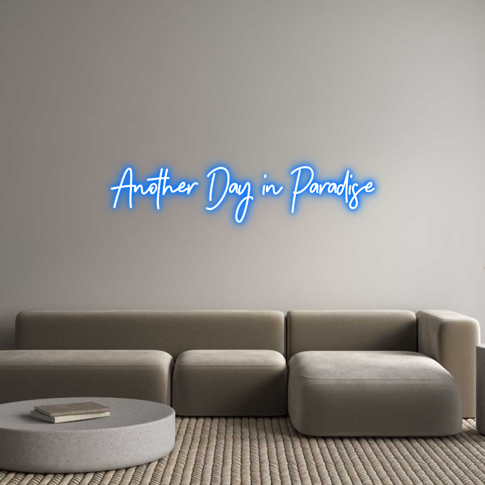 Custom neon: een andere dag ik ...