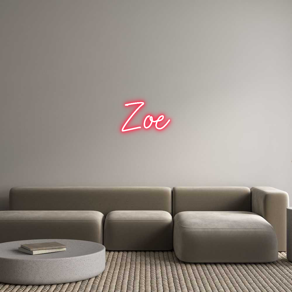 Aangepast neon: Zoe