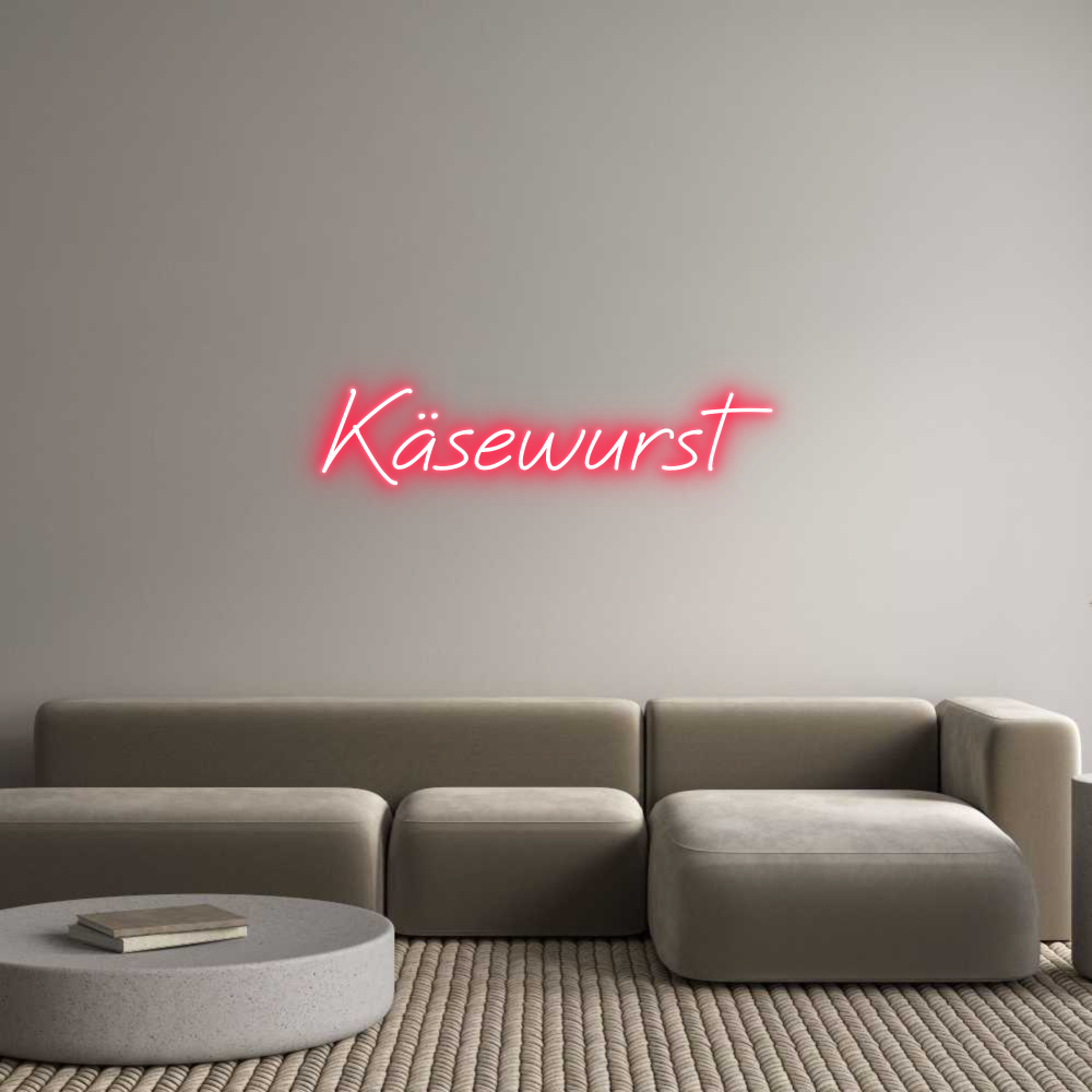 DE Custom Neon: Käsewurst