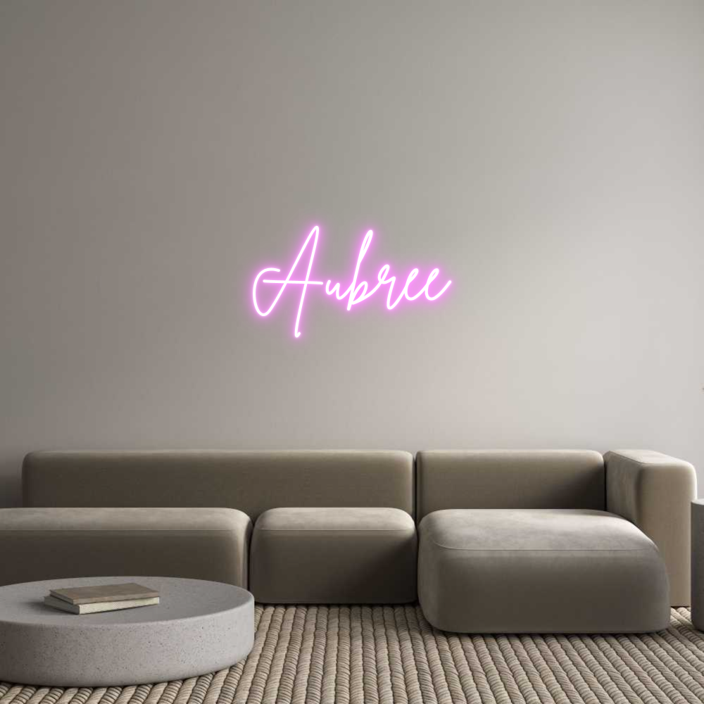 Aangepast neon: Aubree