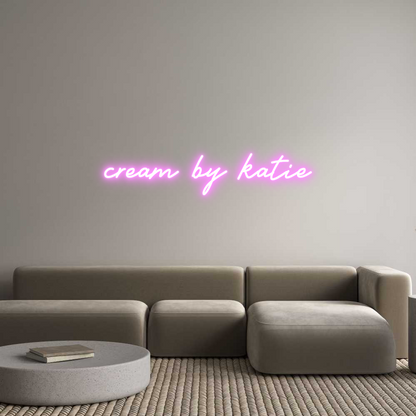 US Custom Neon: cream by katie