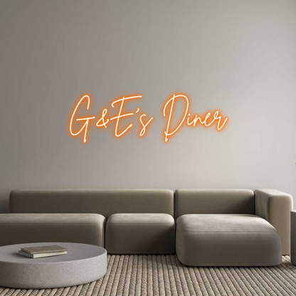 Custom Neon: G&amp;E’s Diner
