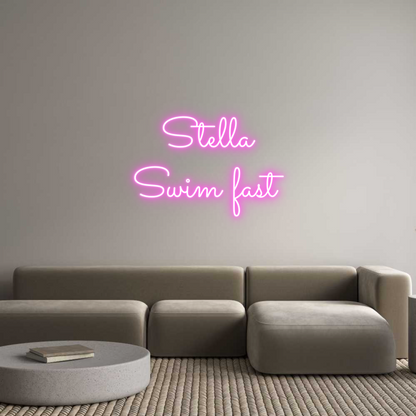 Aangepast neon: Stella 
Zwemmen ...