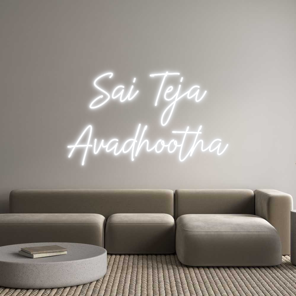 Custom Neon: Sai Teja
Ava...