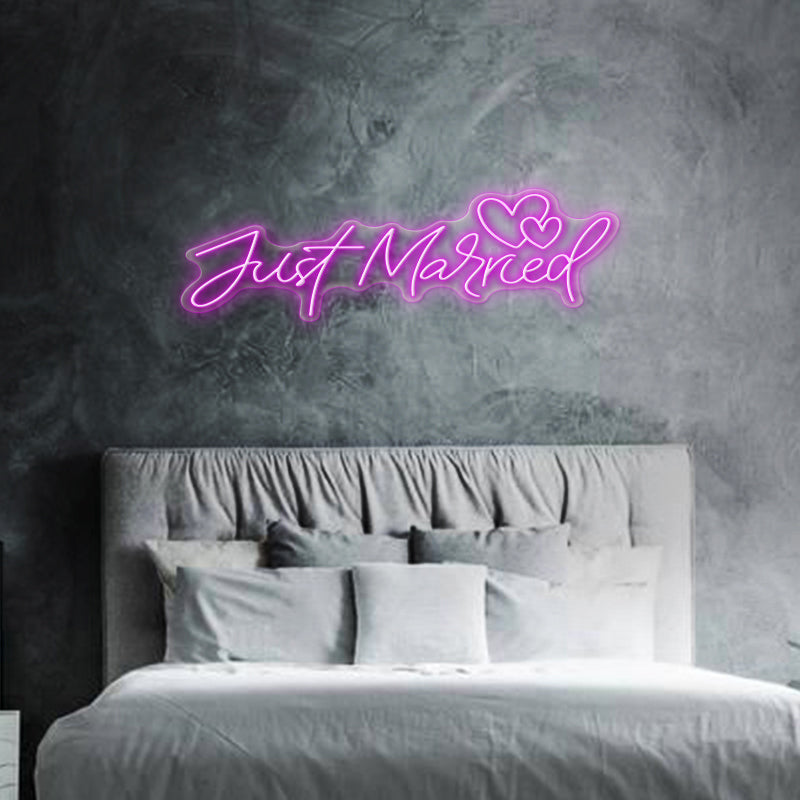 Ich habe gerade Neonschild verheiratet