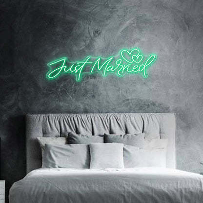 Ich habe gerade Neonschild verheiratet