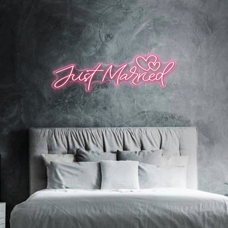 Ich habe gerade Neonschild verheiratet