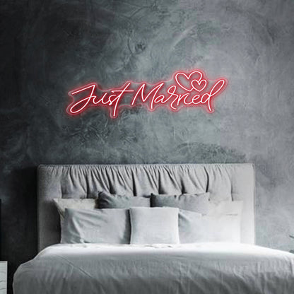 Ich habe gerade Neonschild verheiratet