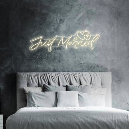 Ich habe gerade Neonschild verheiratet