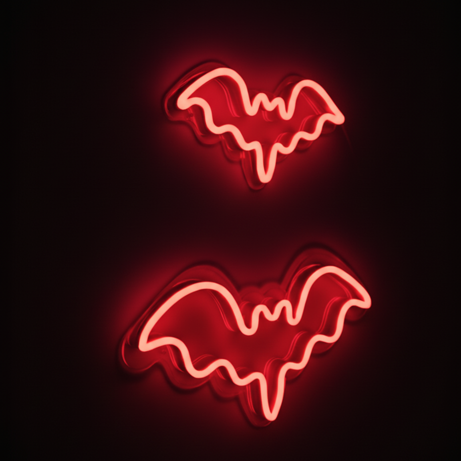 Bat Halloween Neon Sign