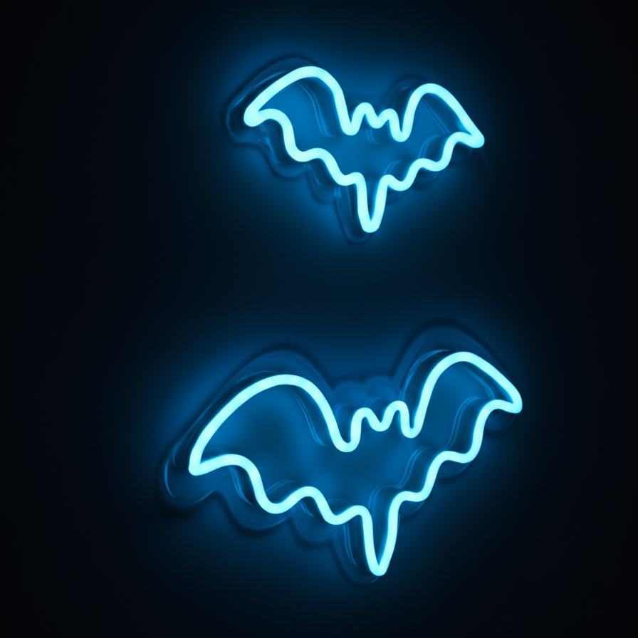 Bat Halloween Neon Sign