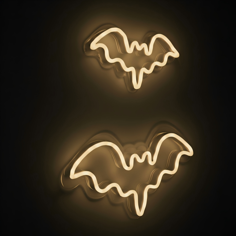 Bat Halloween Neon Sign