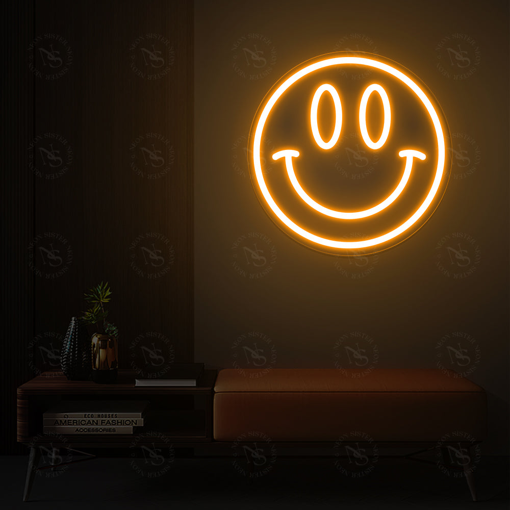 Smiley Face Neon Zeichen