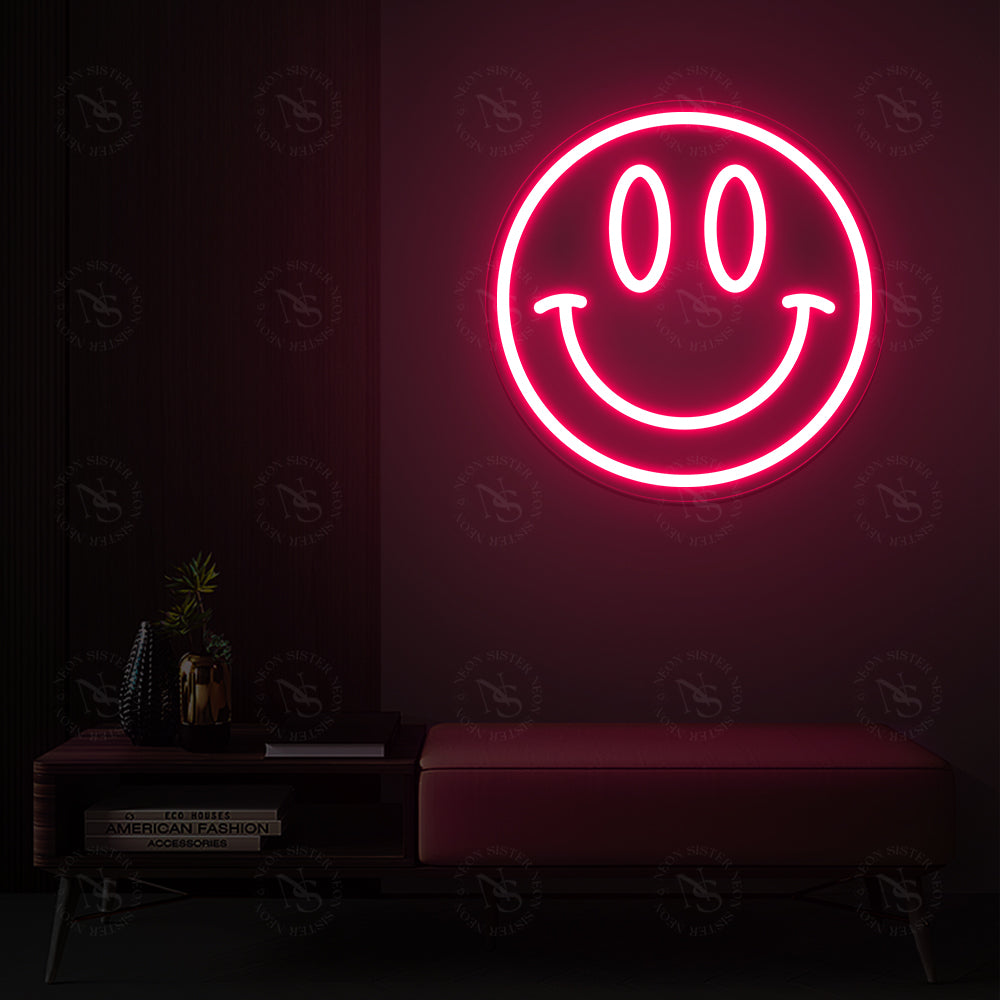 Smiley Face Neon Zeichen