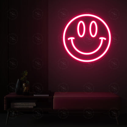 Smiley Face Neon Zeichen