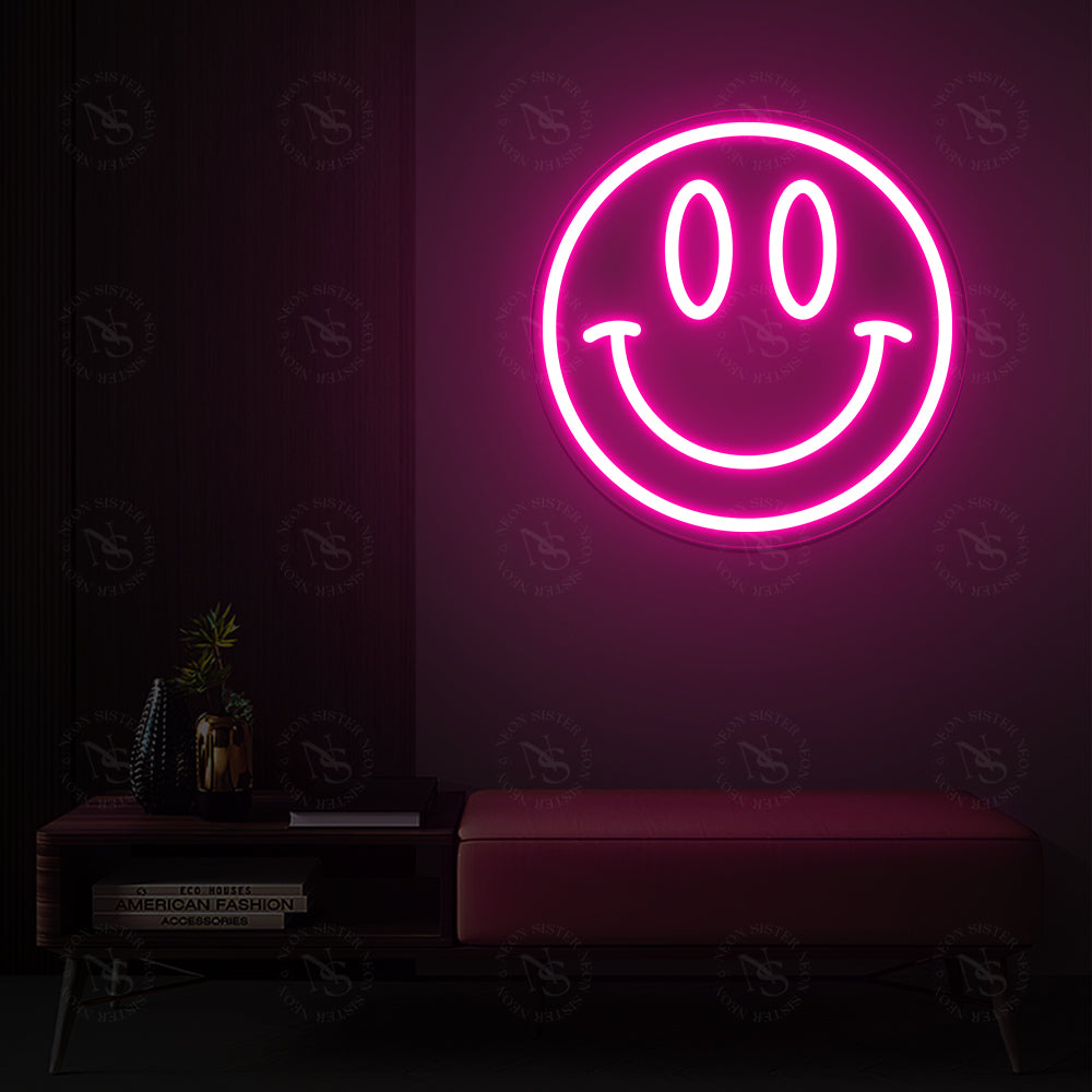 Smiley Face Neon Zeichen