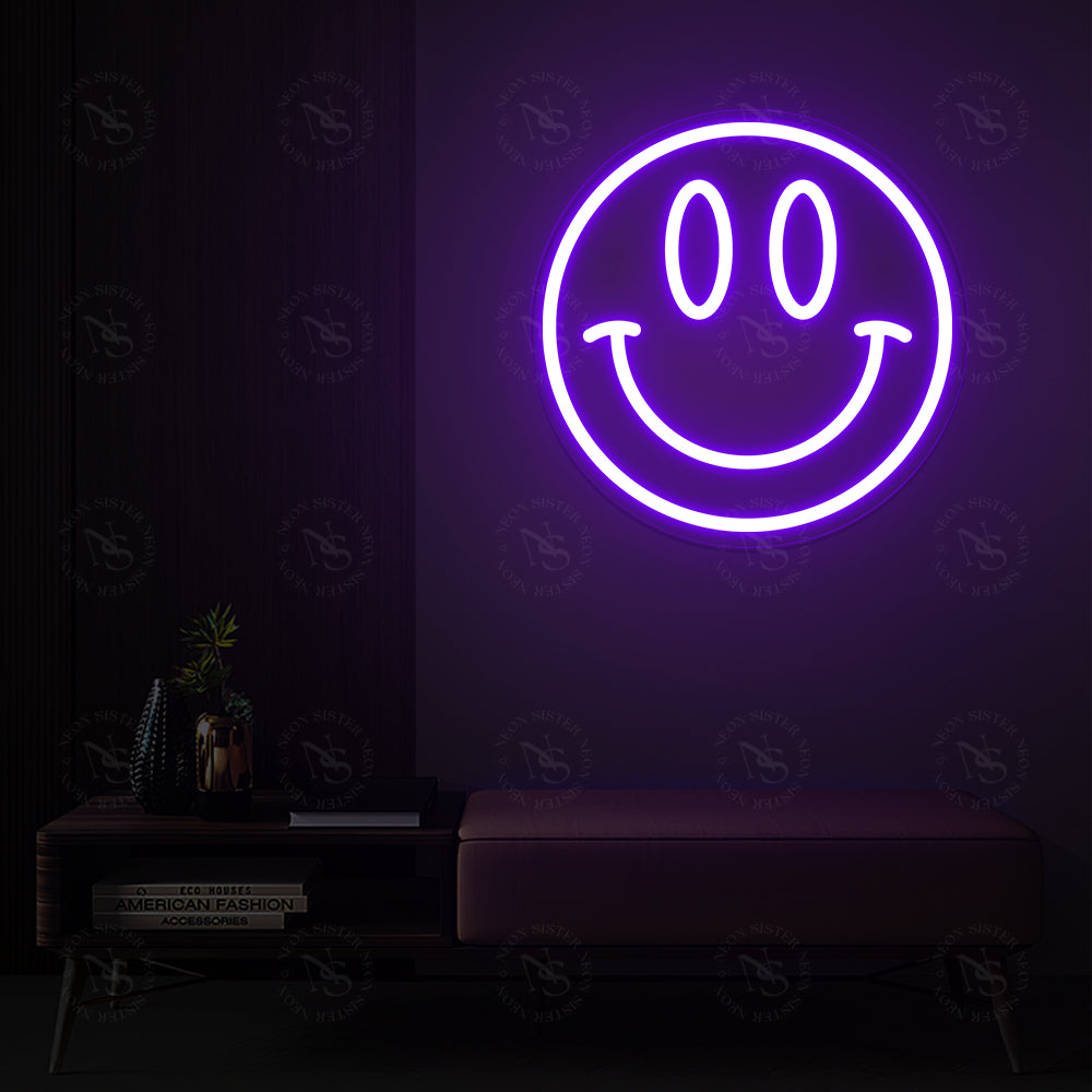 Smiley Face Neon Zeichen
