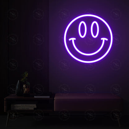 Smiley Face Neon Zeichen