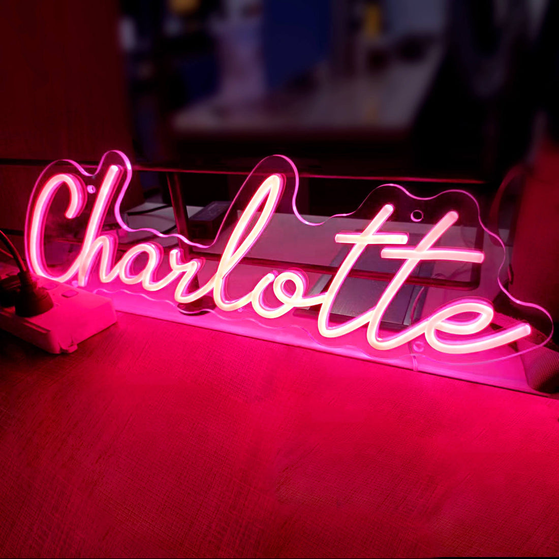 Aangepaste neonnaamborden - Licht de achternaam op met LED -lichten